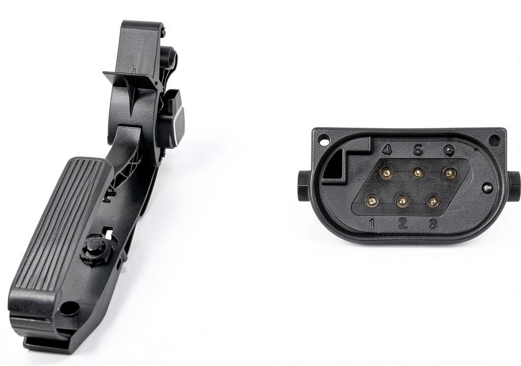 Installing Hella Accelerator Pedal Sensor Metal Digital on a wooden workbench
