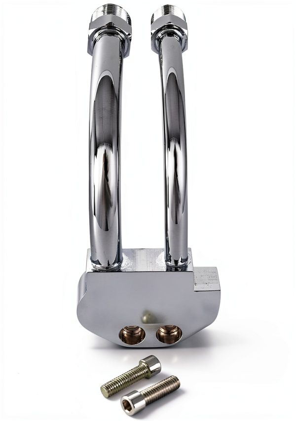 JEGS Aluminum Chrome Plated A/C Manifold-0