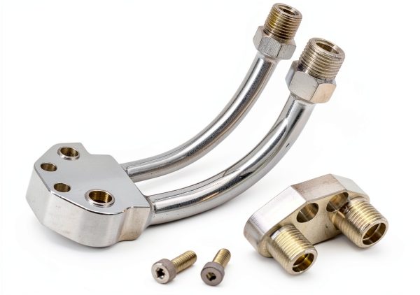 Tektall A/C Compressor Curved Manifold for Sanden SD7B10-2