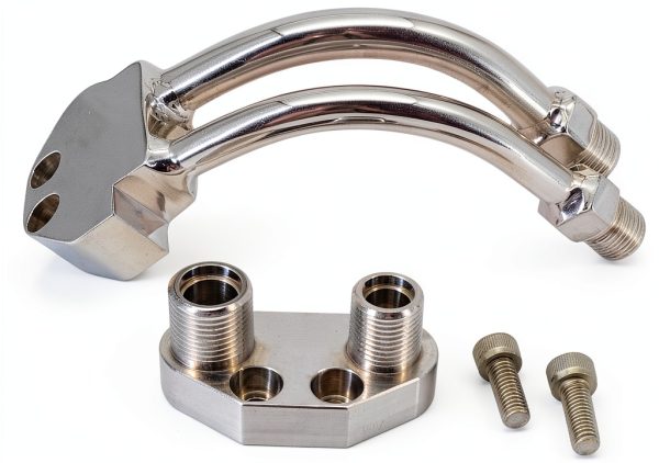 Tektall A/C Compressor Curved Manifold for Sanden SD7B10-5