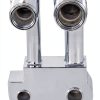 JEGS Aluminum Chrome Plated A/C Manifold-3