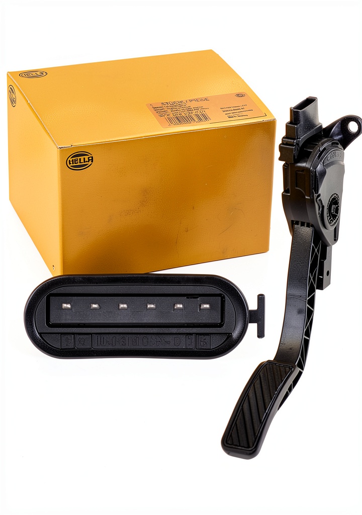 Installing Hella Accelerator Pedal Sensor for FORD on a wooden workbench