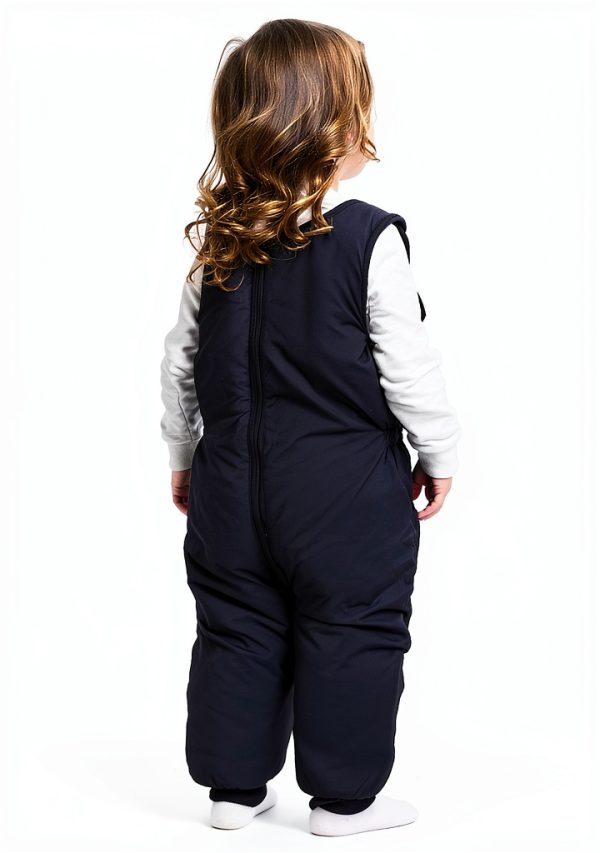 CozyKids Fleece Overalls Warm Adjustable Snowsuit for Babies-1