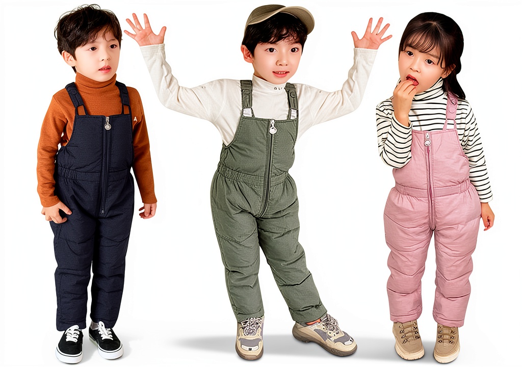 Installing Generic Waterproof Kids Snow Pants Green 12-24 Months on a wooden floor