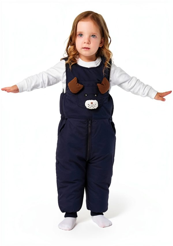 CozyKids Fleece Overalls Warm Adjustable Snowsuit for Babies-4