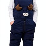 CozyKids Fleece Overalls Warm Adjustable Snowsuit for Babies-0