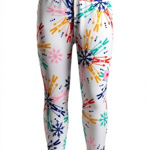 Obermeyer Unisex Ski Snow Pants - White Multi-Color Skiflake, X-Large-0