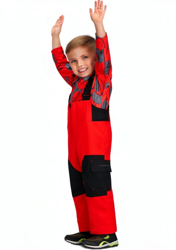 Obermeyer Boys Snow Bib Pants 65037 Grey Steel Size 3-1