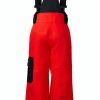 Obermeyer Snow Bib Pants Boys Red Size 1 Polyester Fleece Waist-5