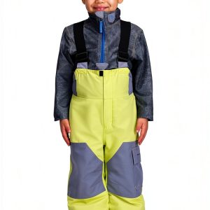 Obermeyer Boys Snow Bib Pants 65037 Yellow Chameleon Size 4-0