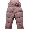 Generic Boys Girls Winter Down Snow Pants 3-4T Pink & Green-1