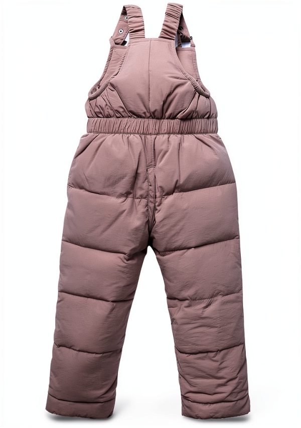 Generic Boys Girls Winter Down Snow Pants 3-4T Pink & Green-1