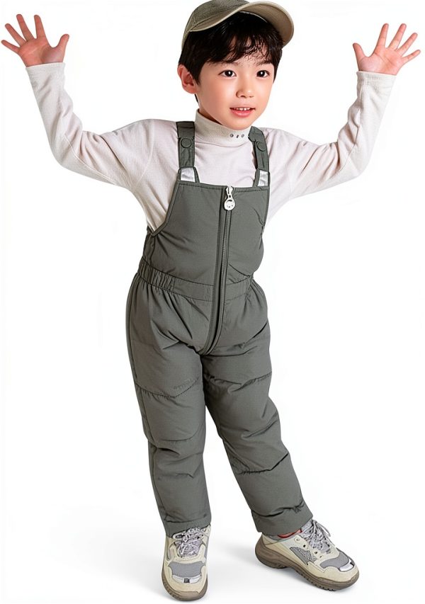 Generic Girls Snow Bibs Waterproof Fleece Lining Fit BvrwJD1QX-0