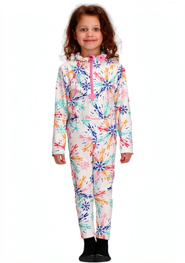 Obermeyer Unisex Ski Snow Pants - White Multi-Color Skiflake, X-Large-4