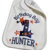 Personalized Birthday Boy Bib by Smash Handmade Embroidered 12.5" x 7"-3