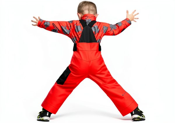 Obermeyer Boys Snow Bib Pants 65037 Grey Steel Size 3-2
