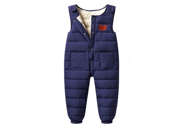 Kids Snow Pants by Generic Waterproof Fleece‑Lined Overalls-3