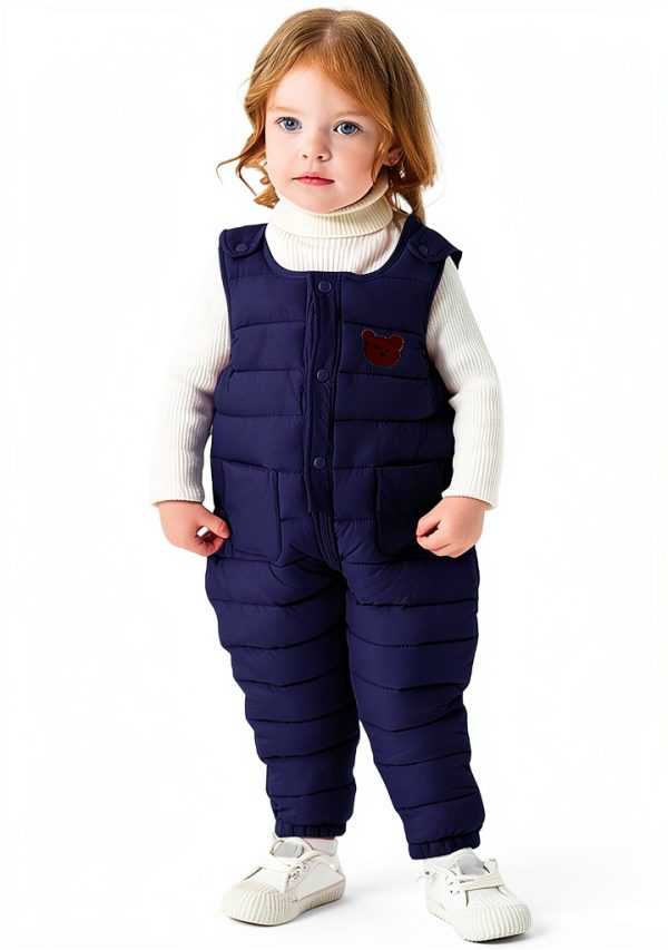 Kids Snow Pants by Generic Waterproof Fleece‑Lined Overalls-0