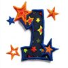 Personalized Birthday Boy Bib by Smash Handmade Embroidered 12.5" x 7"-5