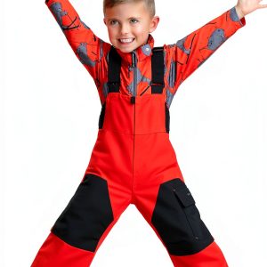 Obermeyer Boys Snow Bib Pants 65037 Grey Steel Size 3-0
