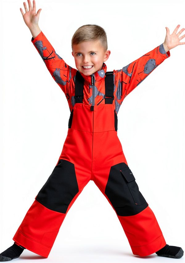 Obermeyer Boys Snow Bib Pants 65037 Grey Steel Size 3-0