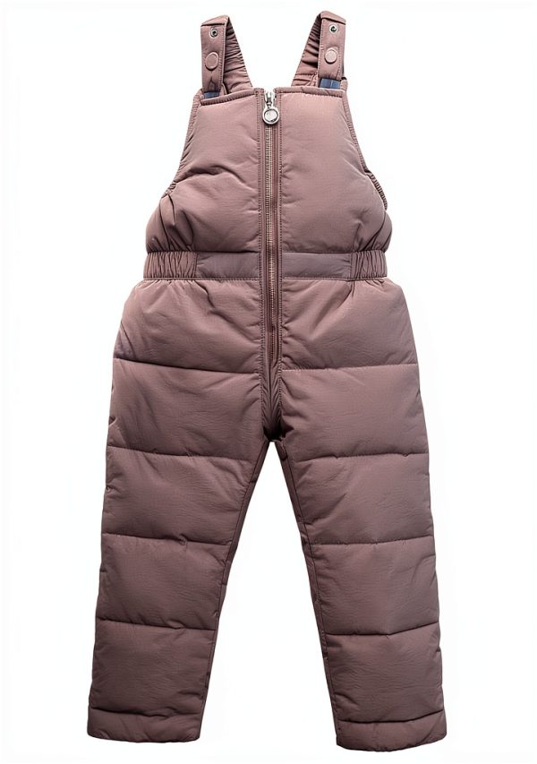 Generic Boys Girls Winter Down Snow Pants 3-4T Pink & Green-0