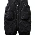 Baby Boys Snow Pants QinCiao Polyester Thickened Sleeveless with-0