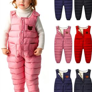 Toddler Snow Pants Overalls KidCo Watermelon Red 3-6 Months-0