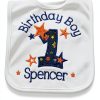 Personalized Birthday Boy Bib by Smash Handmade Embroidered 12.5" x 7"-2