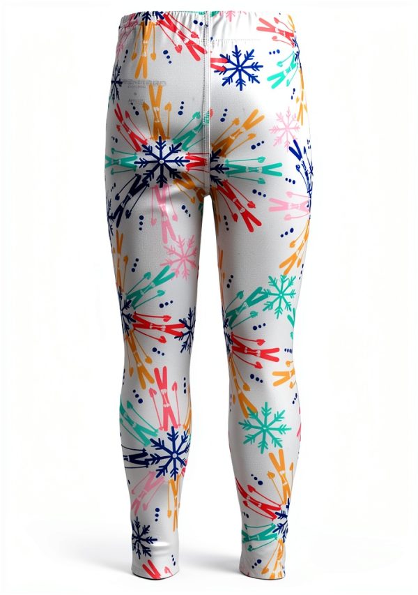 Obermeyer Unisex Ski Snow Pants - White Multi-Color Skiflake, X-Large-2