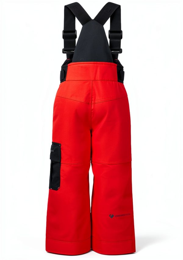 Obermeyer Boys Snow Bib Pants 65037 Grey Steel Size 3-5