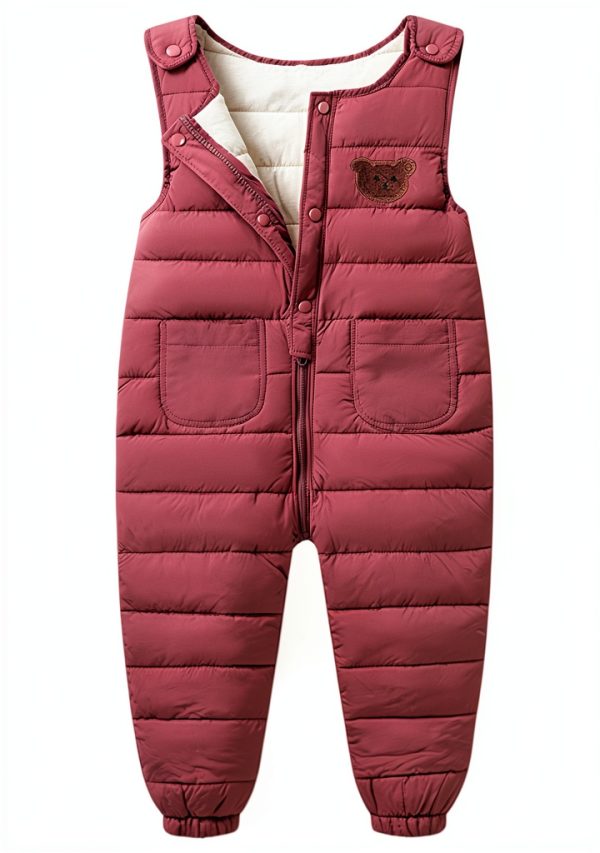 Toddler Snow Pants Overalls KidCo Watermelon Red 3-6 Months-2