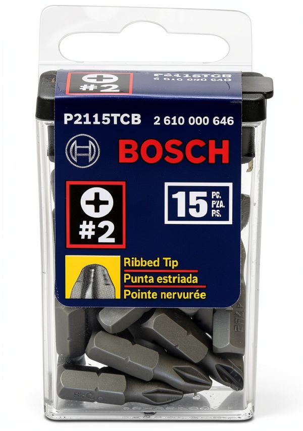 Bosch Impact Tough Phillips Insert Bit 1in 15-Piece Set-2