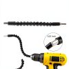 FOUUAAOOU Flexible Drill Bit Extension 4 Pack 11.6in Black Bendable-1