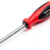 TEKTON #3 Phillips Screwdriver 4 in Shank Soft Grip Red Hand Tool-0