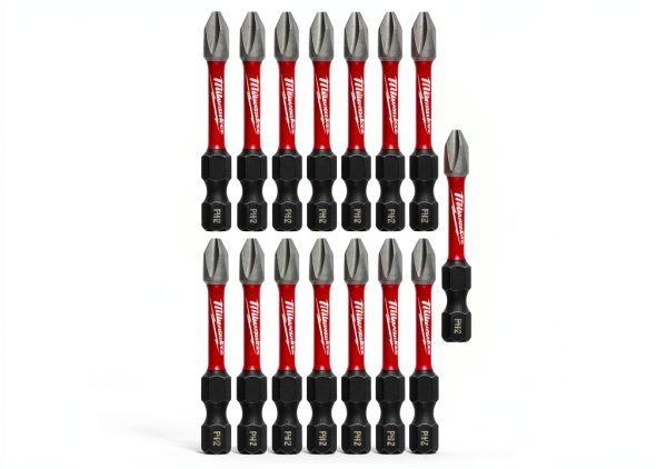 MILWAUKEE ELECTRIC TOOL 48-32-5004 Shockwave 2" Power Bit Phillips #2 15 Piece Contractor Pack-2