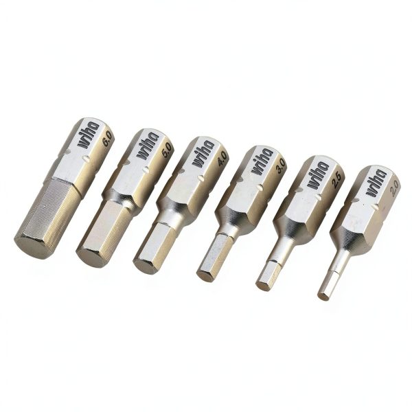 Wiha 71397 6 Piece Hex Insert Bit Set - Metric-0