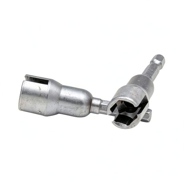 Hex Shank Wing Nut Driver Socket - Butterfly Adapter for Drill, Silver-4