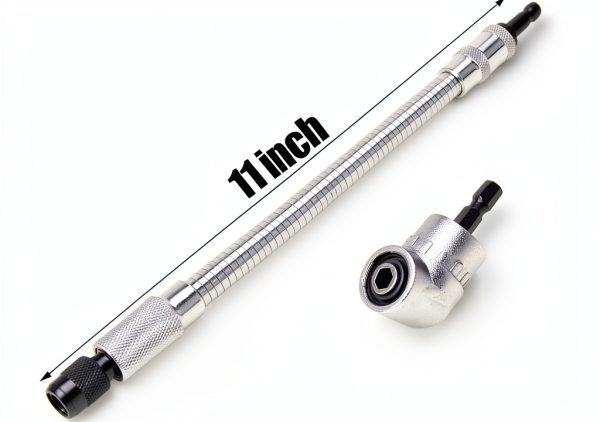 Flexible Drill Bit Extension AUTOTOOLHOME 11.5" Magnetic Hex Shank-5