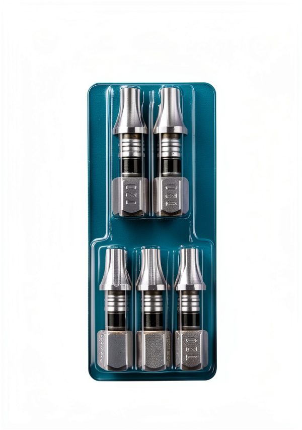 Makita Impact XPS™ T20 Torx 1" Insert Bit, 5 Pack, Nickel Finish-2