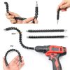 Flexible Drill Bit Extension and Universal Socket Wrench Tool Set, 105° Right Angle Drill Attachment, 1/4 3/8 1/2" Universal Socket Adapter Set, Screwdriver Bit Kit-5