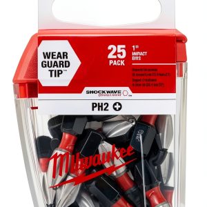 Milwaukee Shockwave Impact Duty Bit #2 Phillips OAL 1" 25 Count-0