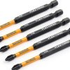 DEWALT ACCESSORIES DWA3PH2IR5 3.5" Impact #2 Phil Bit, 5 Piece (1 Pack)-2