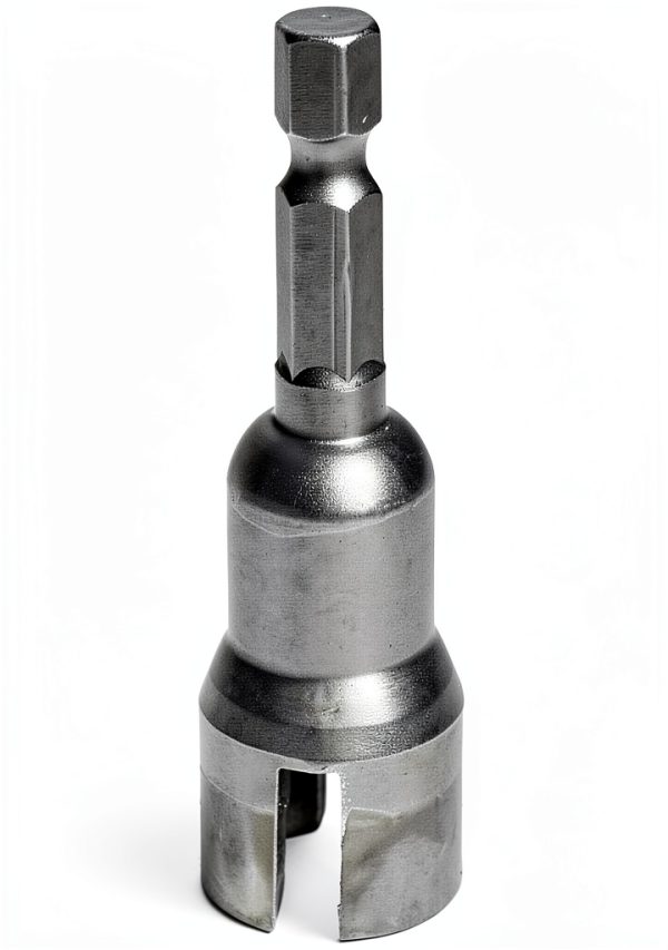 Hex Shank Wing Nut Driver Socket - Butterfly Adapter for Drill, Silver-1
