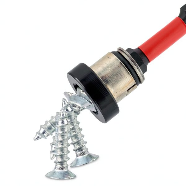 5pcs TEURSA ® Magnetic Drywall Screw Setter Bits – Adjustable Depth PH2 Positioning Bits with Removable Aluminum Collar, S2 Steel Hex Shank for Sheetrock and Plasterboard Screws (5pcs 2")-3