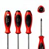 TEKTON #3 Phillips Screwdriver 4 in Shank Soft Grip Red Hand Tool-2